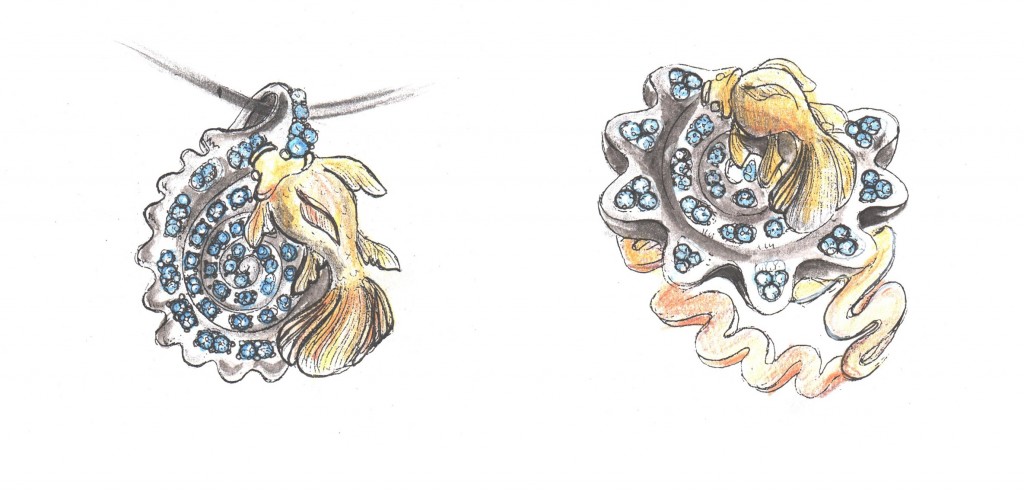 jewelry sketches - jewelry design drawing